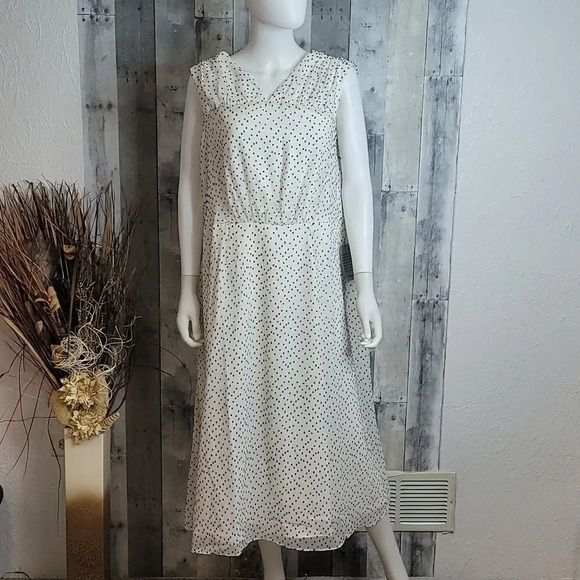 Maggy London LEAH EMPIRE WAIST Midi Dress - Picture 2 of 11